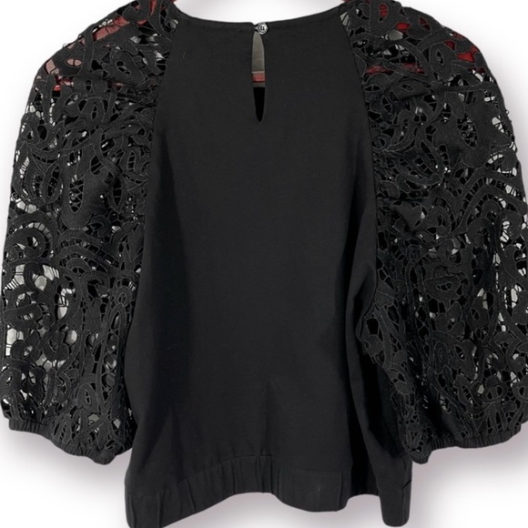 Anthropologie Dolan Lace Sleeve Top - Picture 6 of 8